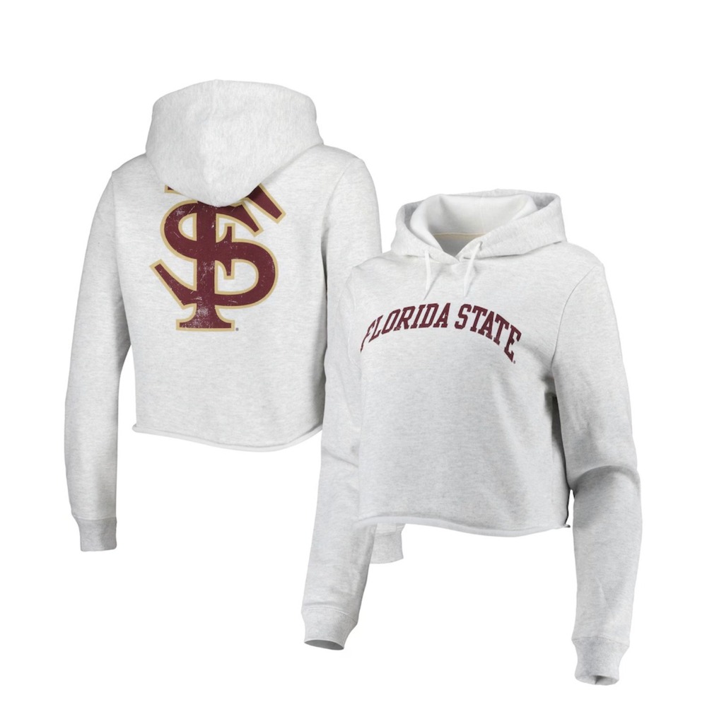 League FSU Florida State Seminoles Cropped Hoodie L Collegiate Athleisure